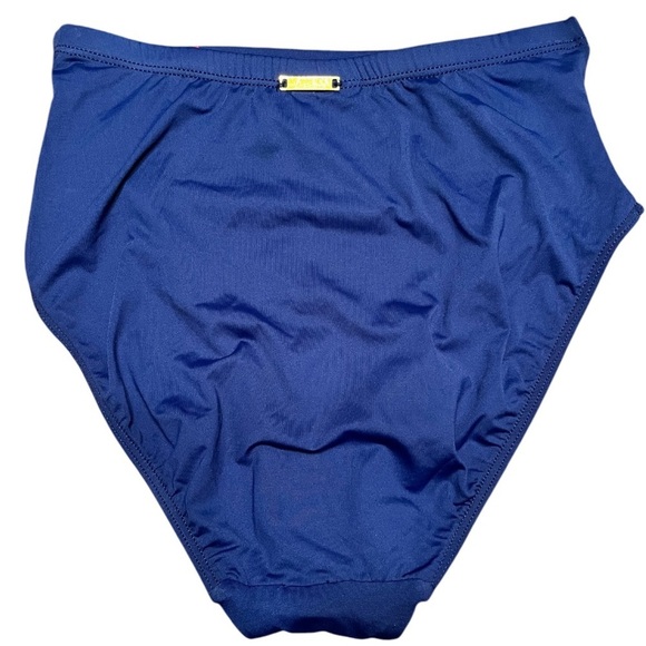 Lauren Ralph Lauren High-Waisted Slimming Bikini Bottom- Indigo Size 6 - Picture 5 of 10